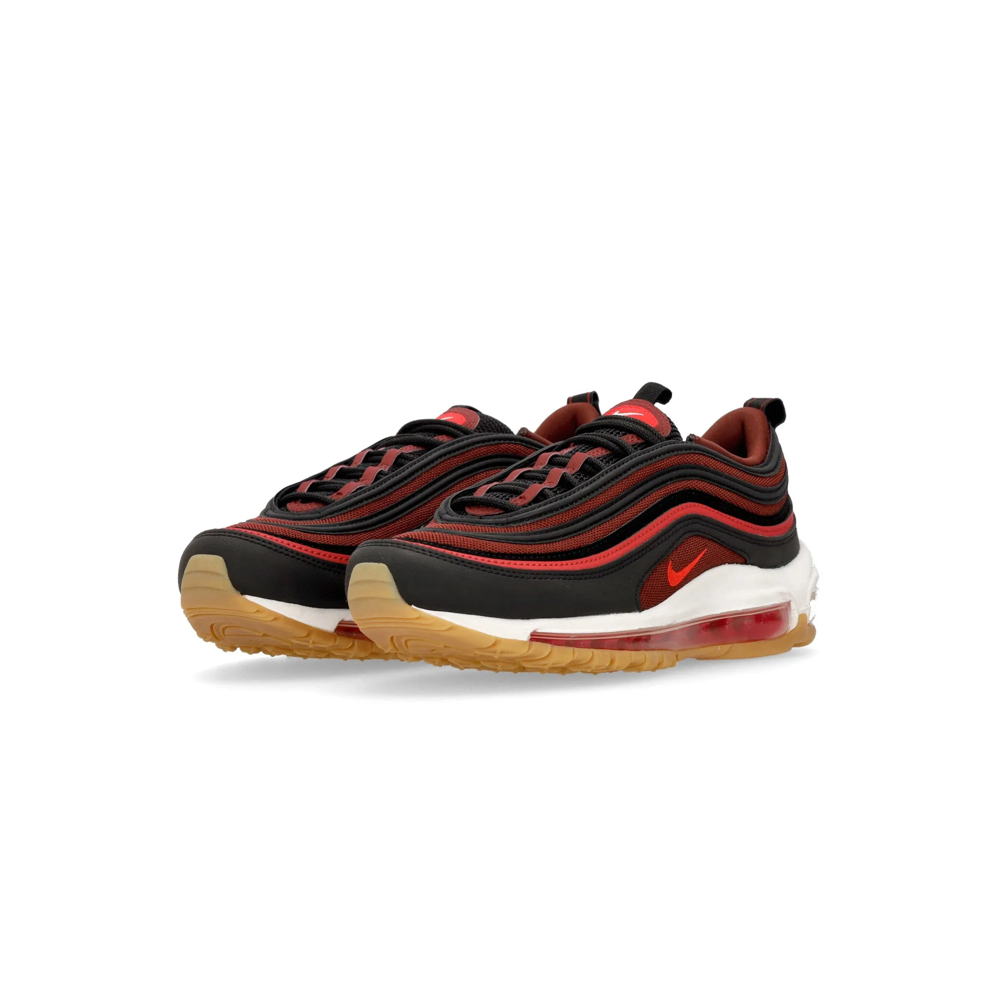 Scarpa Bassa Uomo Air Max 97 Black/tm Scarlet/dark Team Red/white