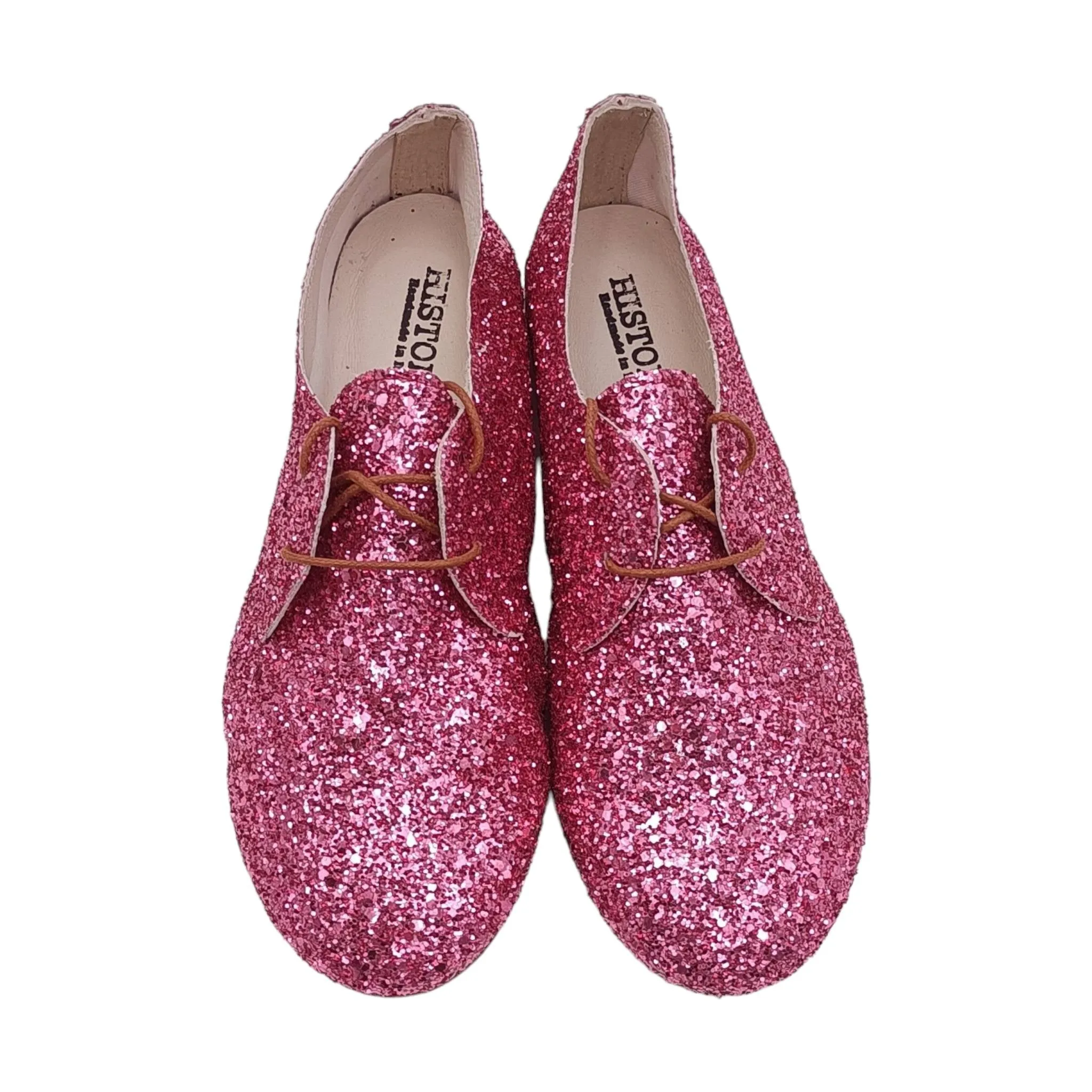 Scarpa Donna stringata History541 EKLEI01 glitter pink