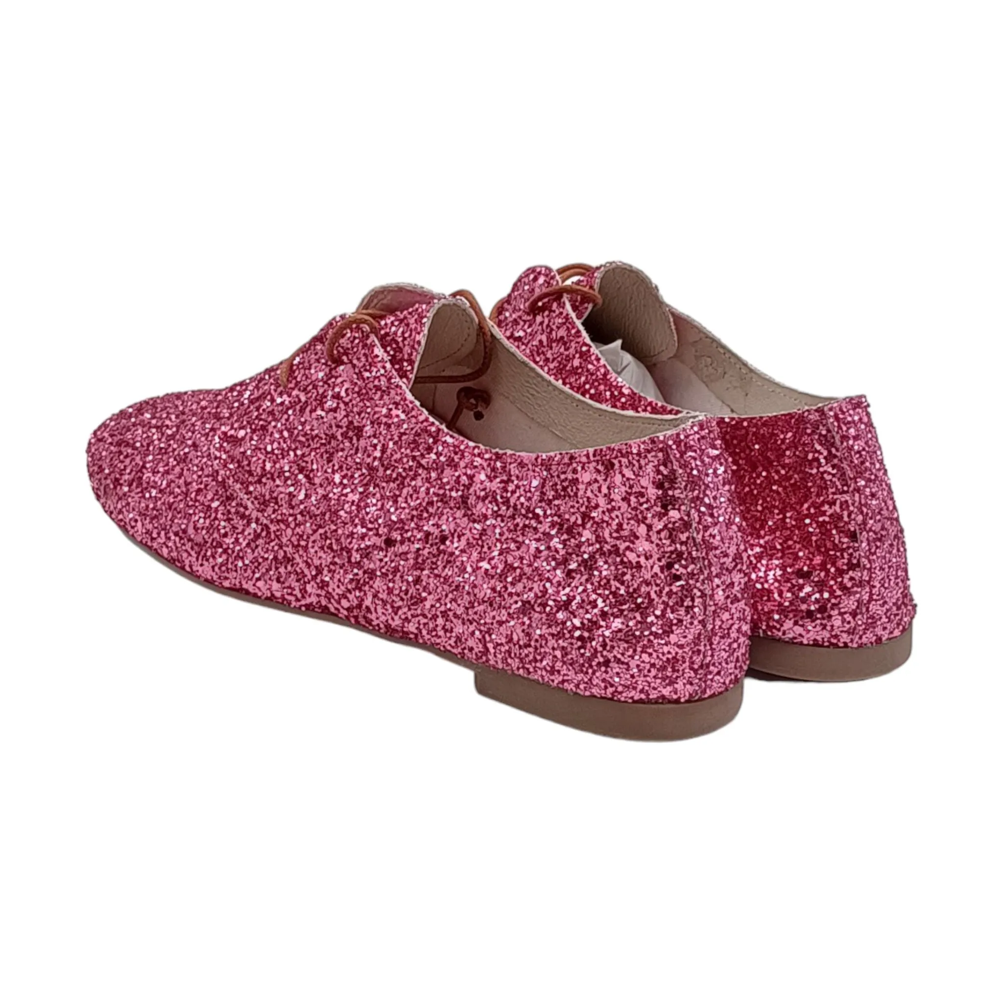 Scarpa Donna stringata History541 EKLEI01 glitter pink