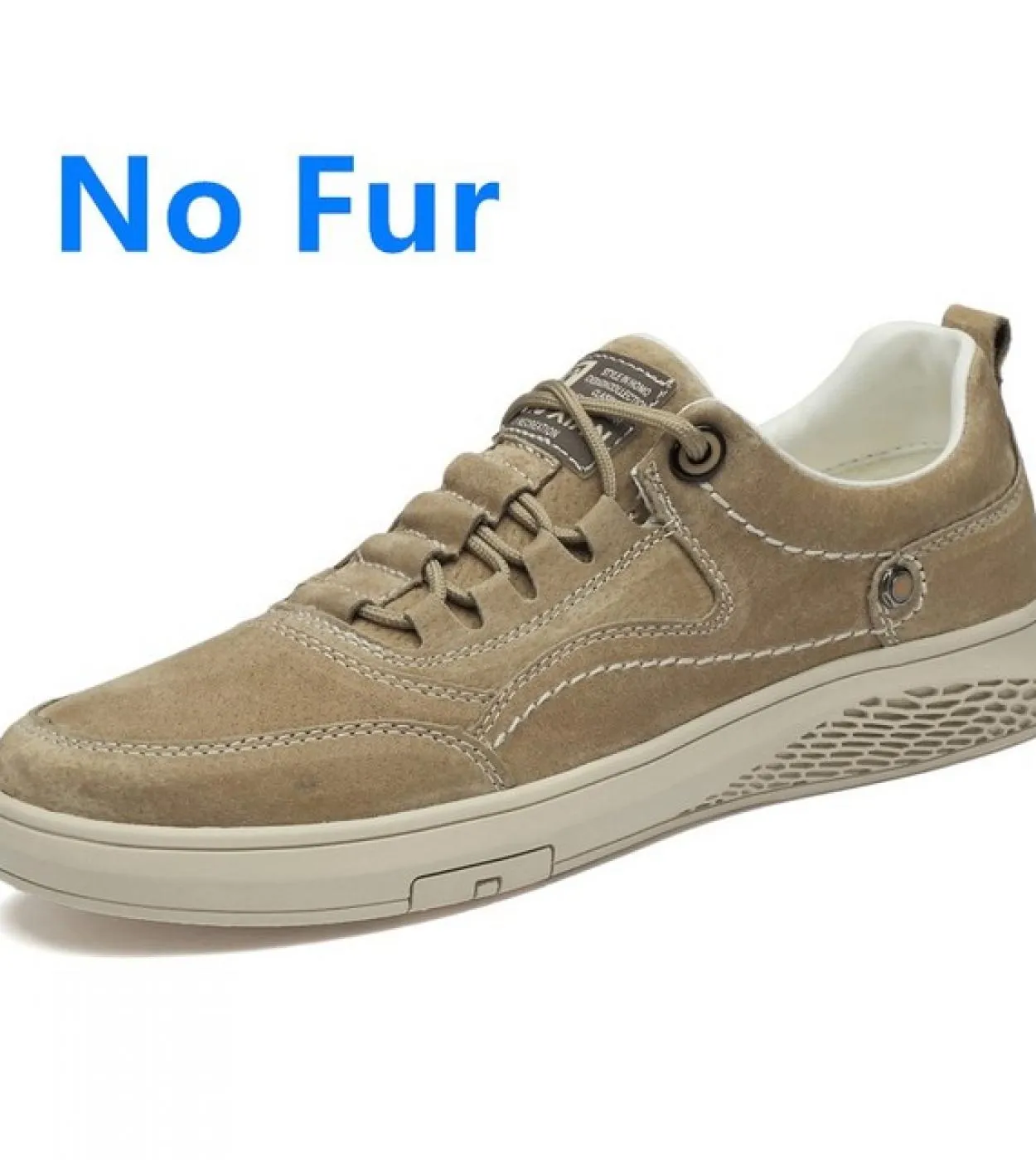 Scarpe casual da uomo in pelle scamosciata in pelle naturale Scarpe da ginnastica da uomo Scarpe invernali di moda Marchio di lu