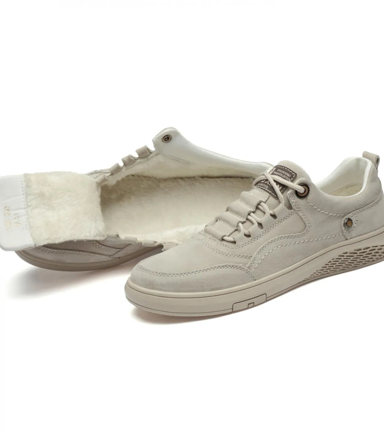 Scarpe casual da uomo in pelle scamosciata in pelle naturale Scarpe da ginnastica da uomo Scarpe invernali di moda Marchio di lu