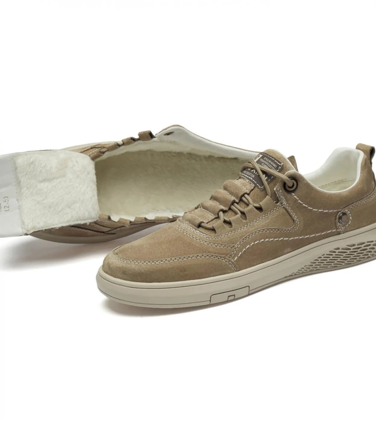 Scarpe casual da uomo in pelle scamosciata in pelle naturale Scarpe da ginnastica da uomo Scarpe invernali di moda Marchio di lu