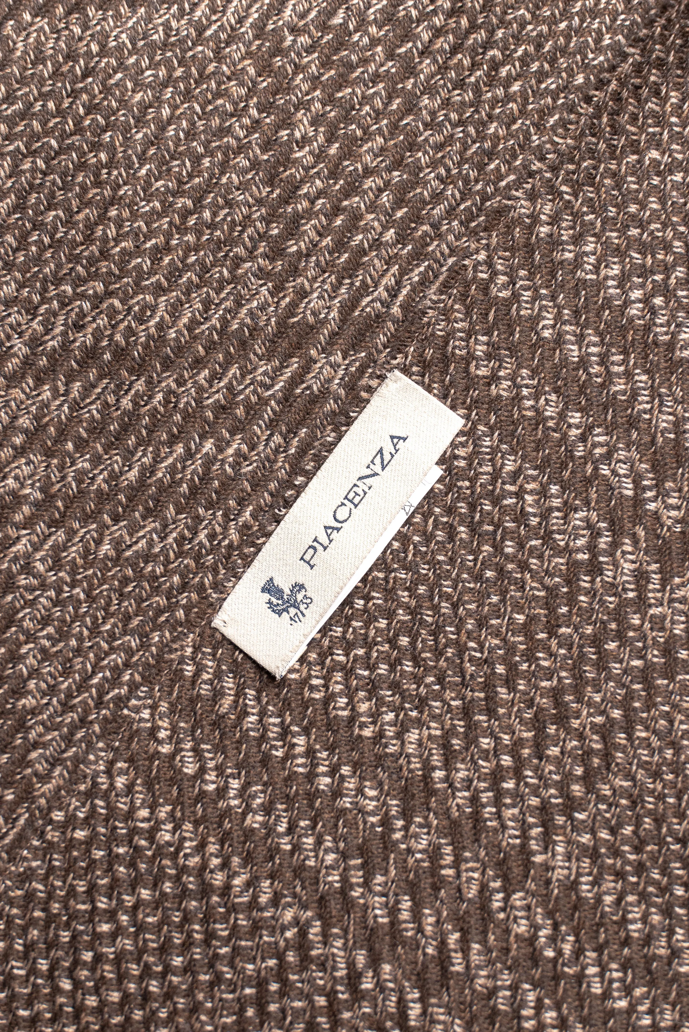 Sciarpa Uras toni marroni in Cashmere Seta