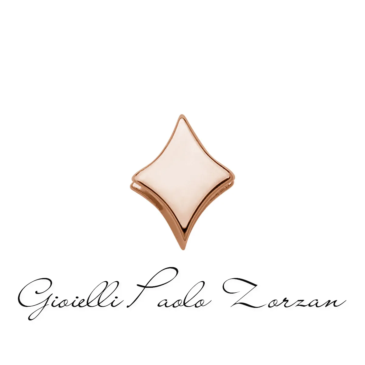 Seme mazzo di carte Quadri in oro rosa Elements DonnaOro Ref. DCHF7864