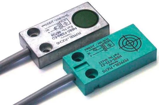 Sensore di prossimità a parallelepipedo Pepperl + Fuchs, rilevamento 5 mm, 10 → 30 V c.c.