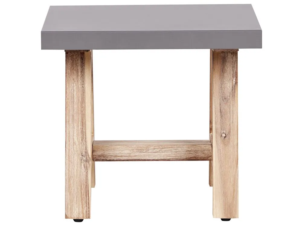 Set da pranzo da giardino con panche 8 posti TONNARE Cemento Grigio
