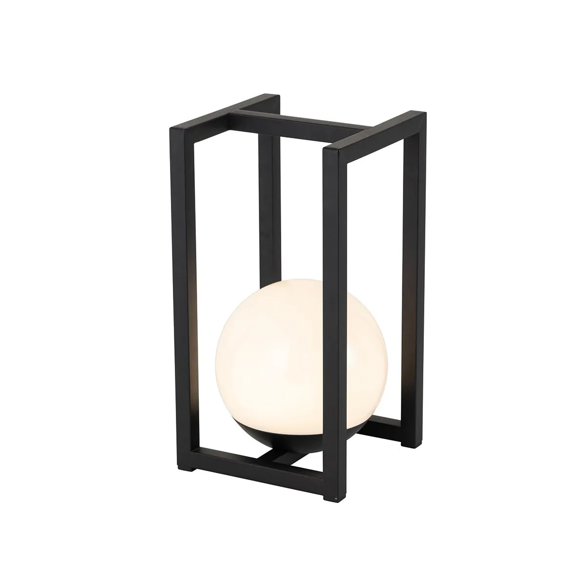 Set di 2 lampade da tavolo per esterni nere con ricarica touch - Nowi