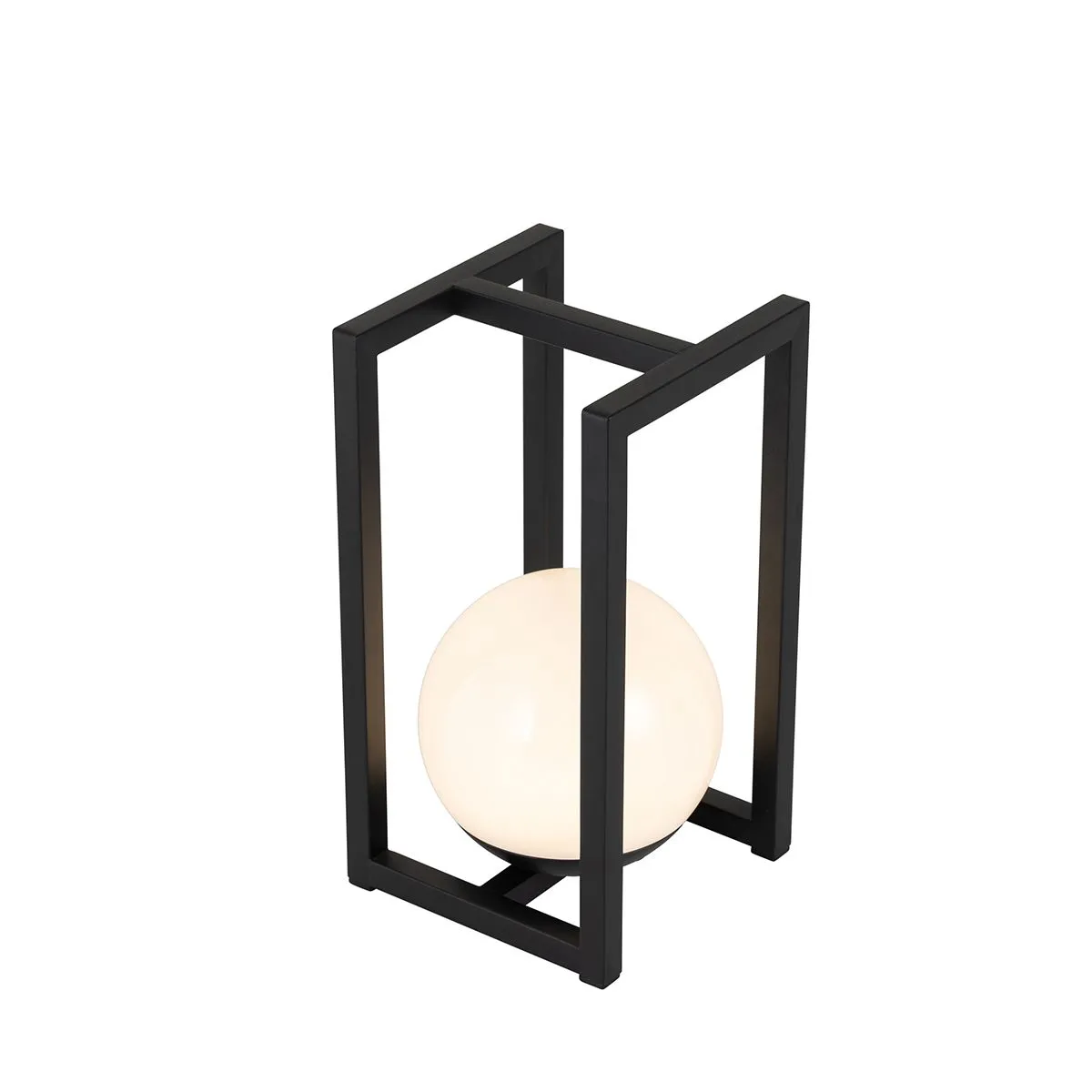 Set di 2 lampade da tavolo per esterni nere con ricarica touch - Nowi