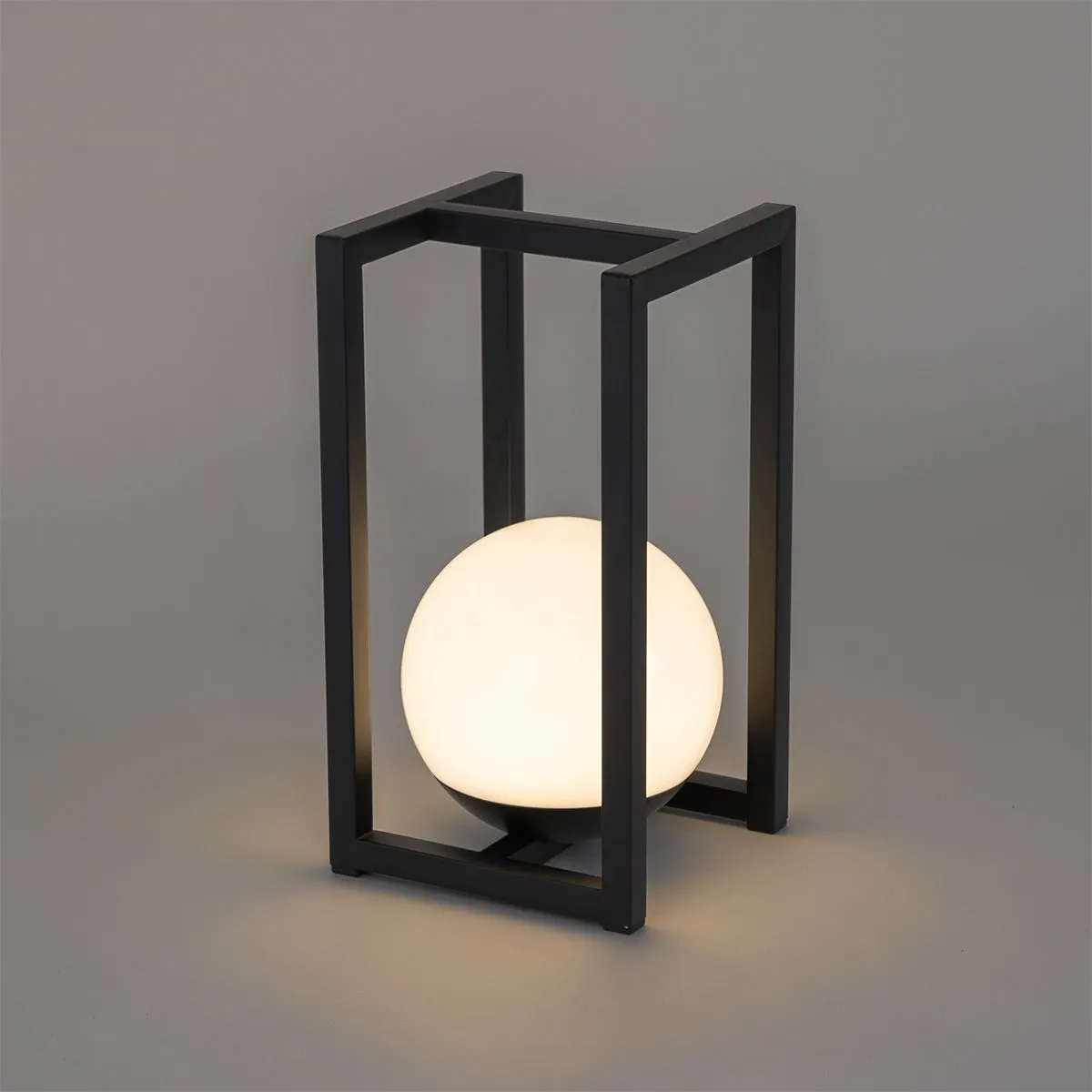 Set di 2 lampade da tavolo per esterni nere con ricarica touch - Nowi