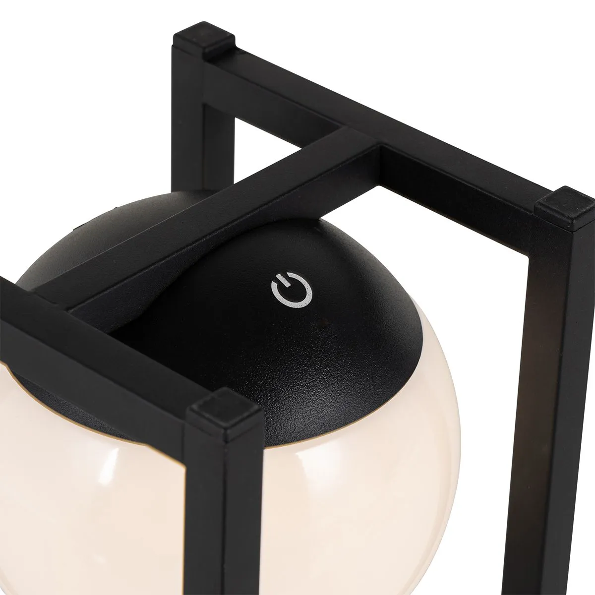 Set di 2 lampade da tavolo per esterni nere con ricarica touch - Nowi