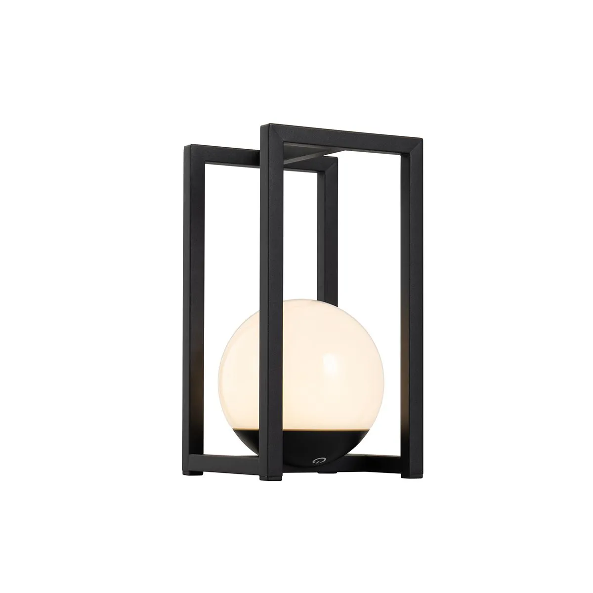 Set di 2 lampade da tavolo per esterni nere con ricarica touch - Nowi