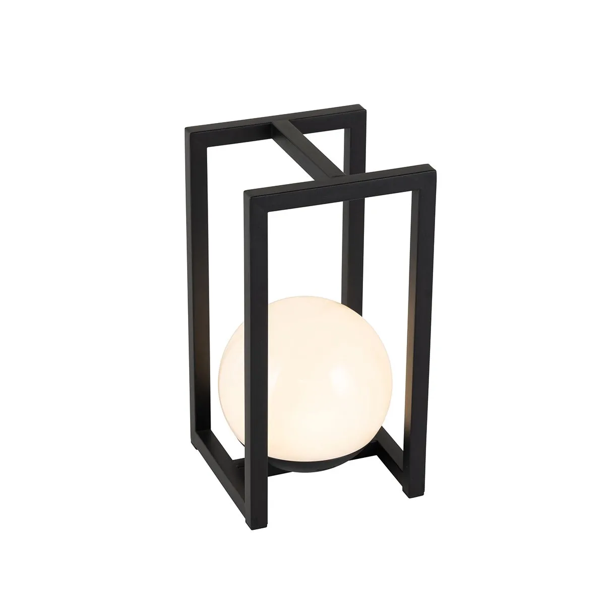Set di 2 lampade da tavolo per esterni nere con ricarica touch - Nowi