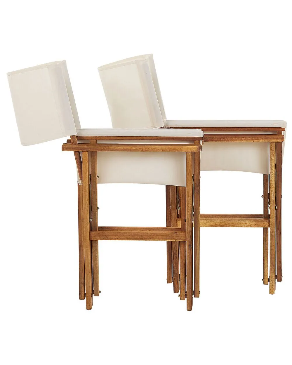 Set di 2 sedie da giardino CINE Legno d'acacia Bianco