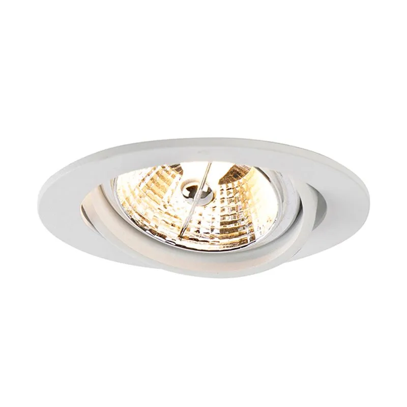 Set di 6 Faretto da incasso moderno bianco inclinabile AR70 - Cisco