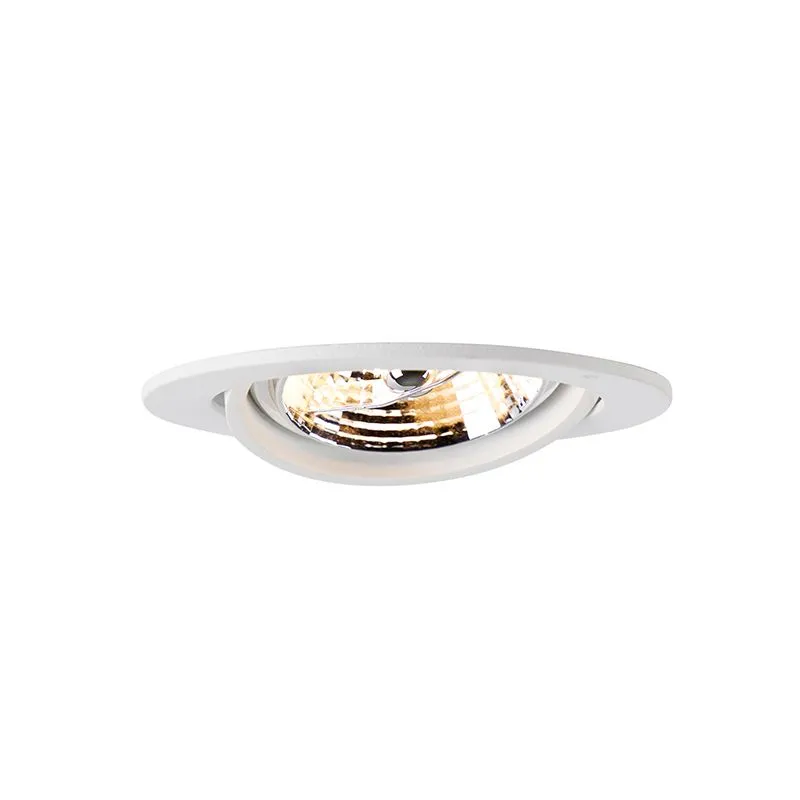 Set di 6 Faretto da incasso moderno bianco inclinabile AR70 - Cisco