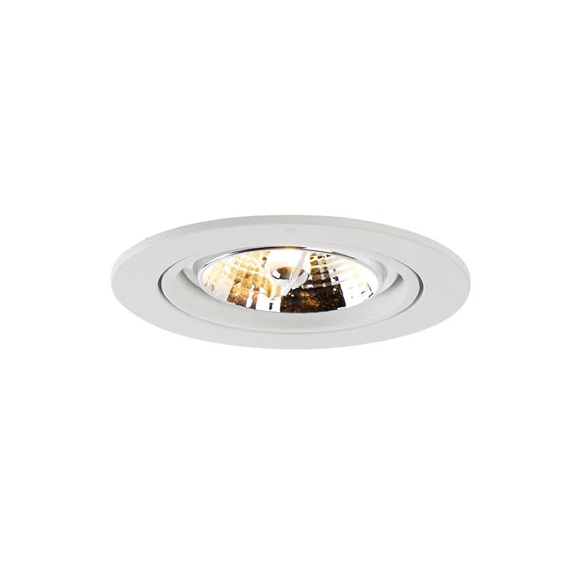 Set di 6 Faretto da incasso moderno bianco inclinabile AR70 - Cisco