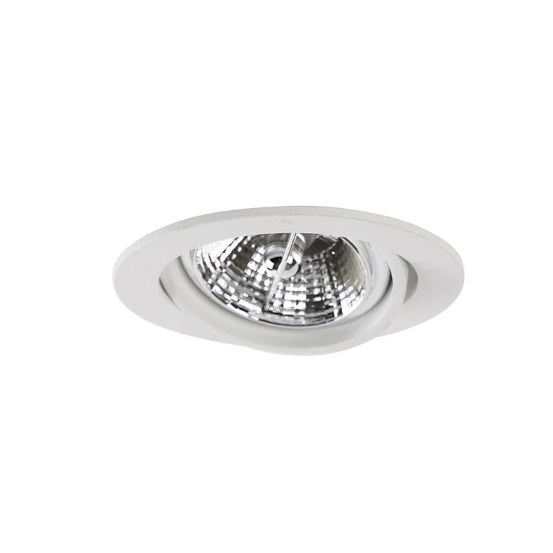 Set di 6 Faretto da incasso moderno bianco inclinabile AR70 - Cisco