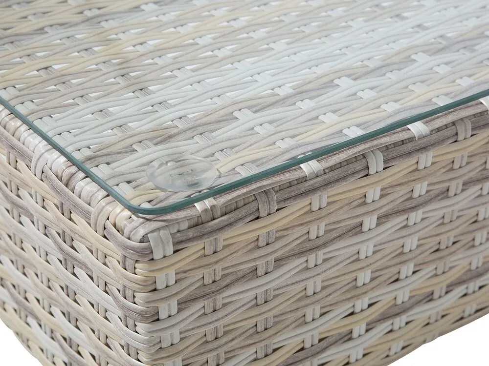 Set di divani angolari da giardino 5 posti LANCIANO Lato destro Grigio