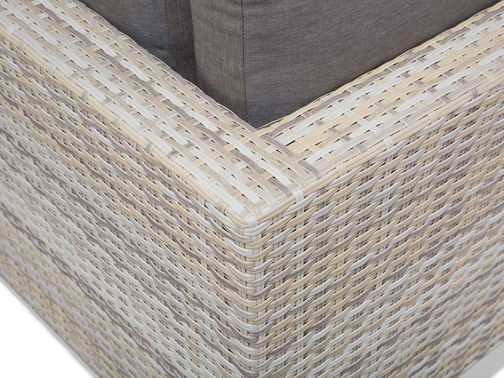 Set di divani angolari da giardino 5 posti LANCIANO Lato destro Grigio