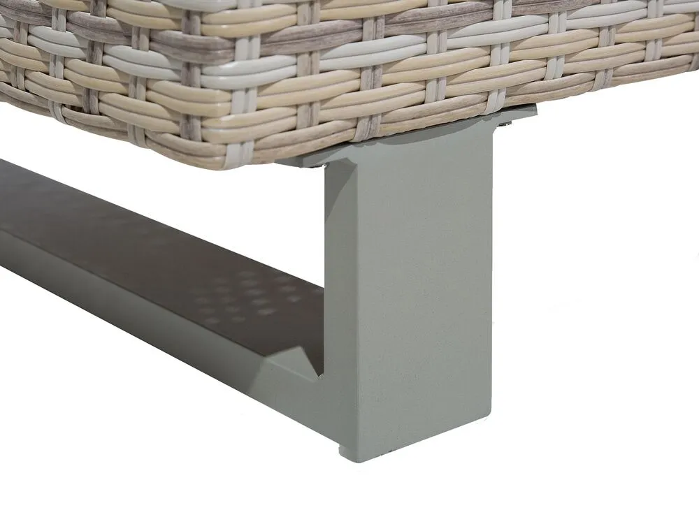 Set di divani angolari da giardino 5 posti LANCIANO Lato destro Grigio