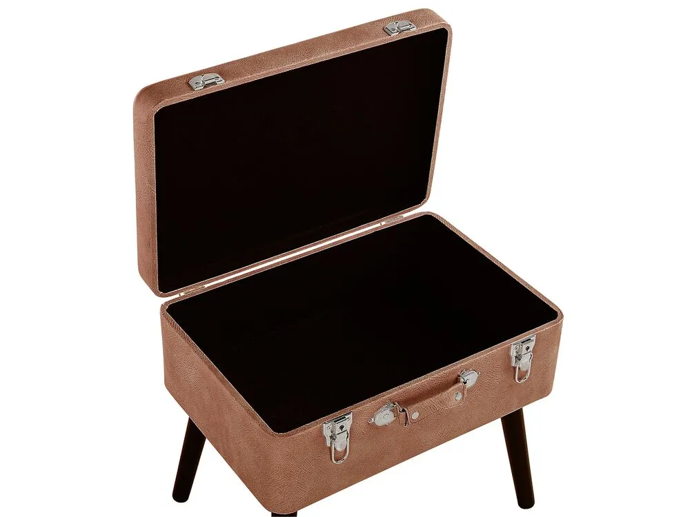 Sgabello pelle sintetica marrone MALLARD