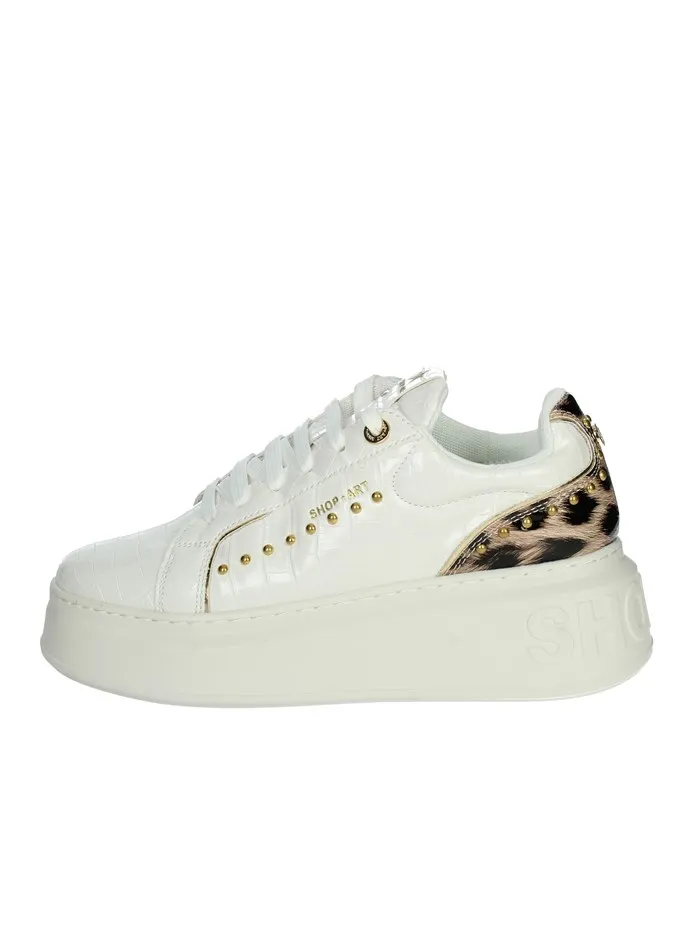 SHOP ART  SNEAKERS BASSA SASF230521 BIANCO/BEIGE
