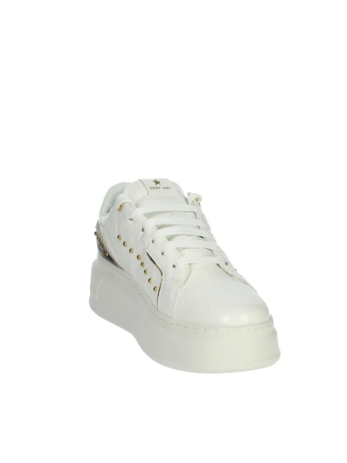 SHOP ART  SNEAKERS BASSA SASF230521 BIANCO/BEIGE