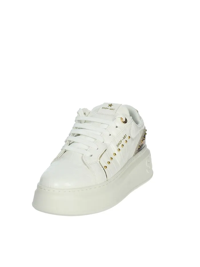 SHOP ART  SNEAKERS BASSA SASF230521 BIANCO/BEIGE