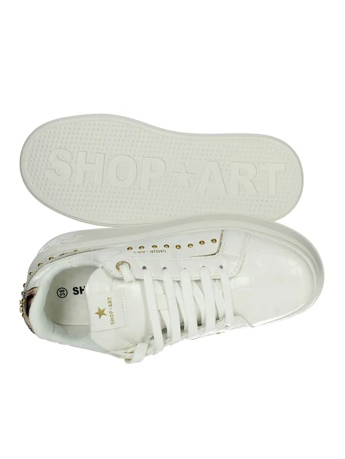 SHOP ART  SNEAKERS BASSA SASF230521 BIANCO/BEIGE
