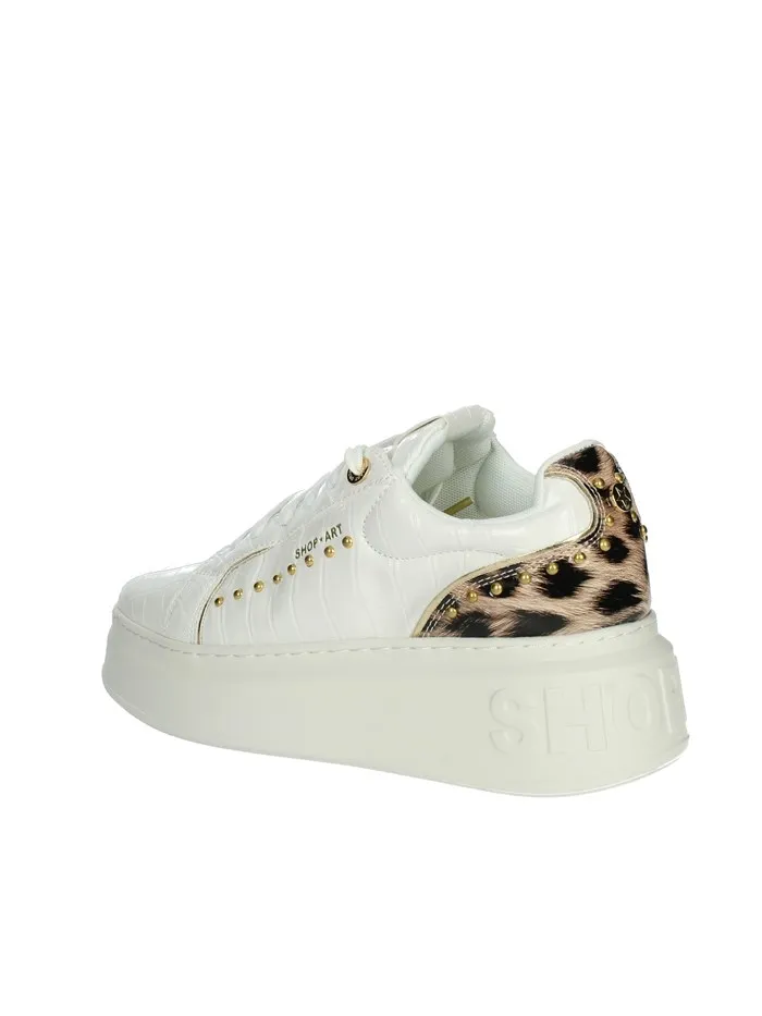 SHOP ART  SNEAKERS BASSA SASF230521 BIANCO/BEIGE