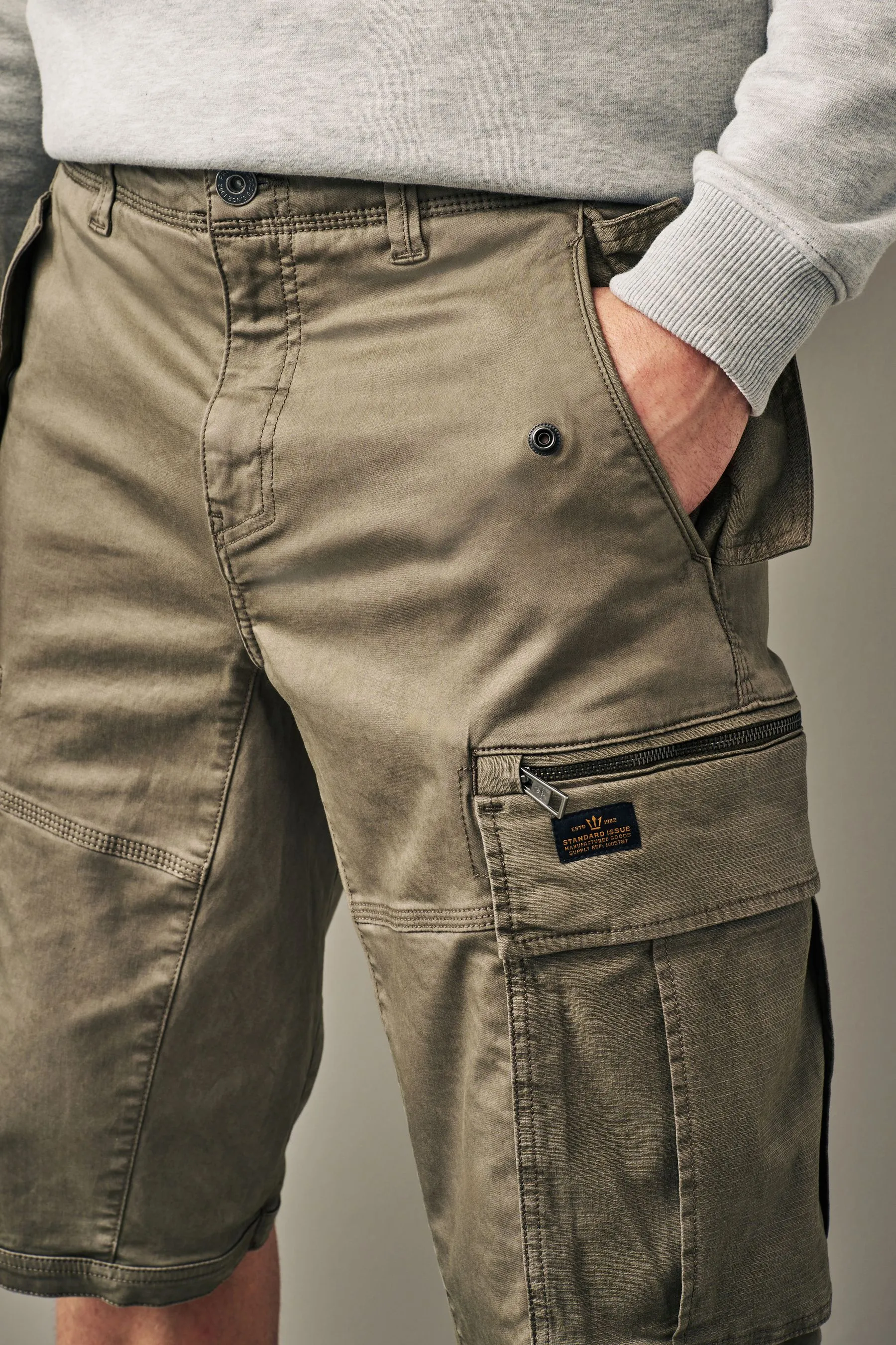 Shorts cargo da 3 quarti