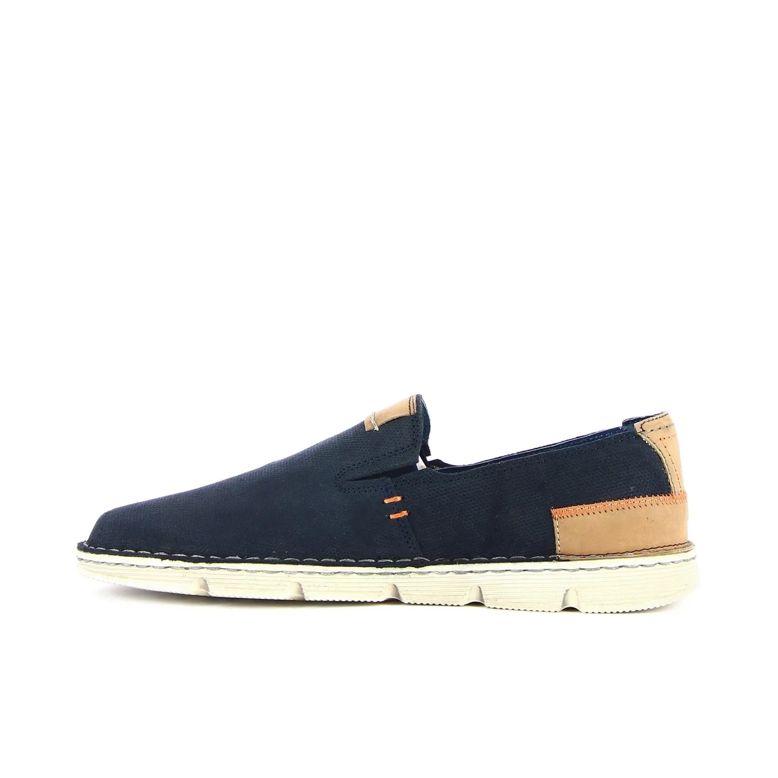 Slip-on blu in pelle