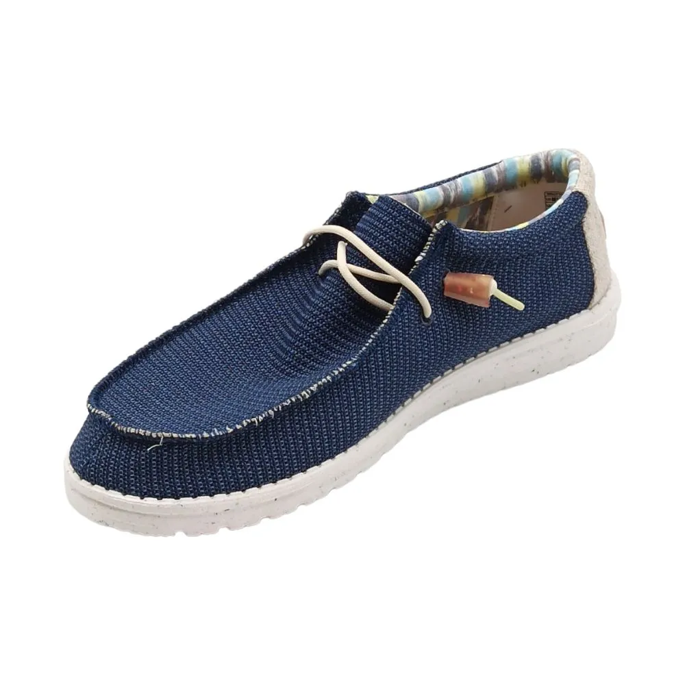 Slip on Uomo HeyDude 40008 4mt wally strech hdb Orion Blue