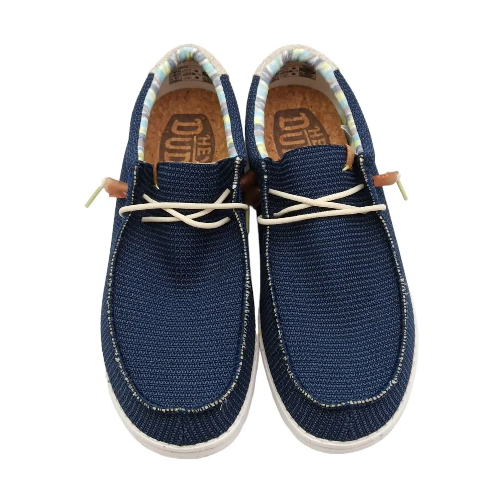 Slip on Uomo HeyDude 40008 4mt wally strech hdb Orion Blue