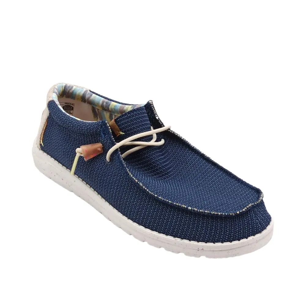 Slip on Uomo HeyDude 40008 4mt wally strech hdb Orion Blue