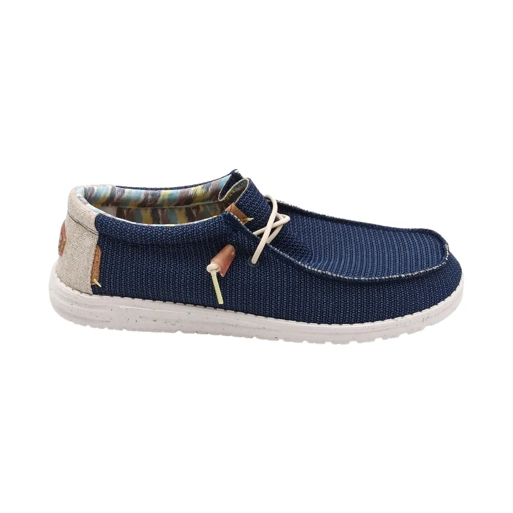 Slip on Uomo HeyDude 40008 4mt wally strech hdb Orion Blue