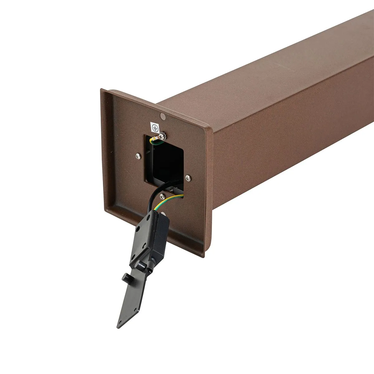 Smart buitenlamp paal roestbruin 80 cm incl. Wifi P45 - Malios