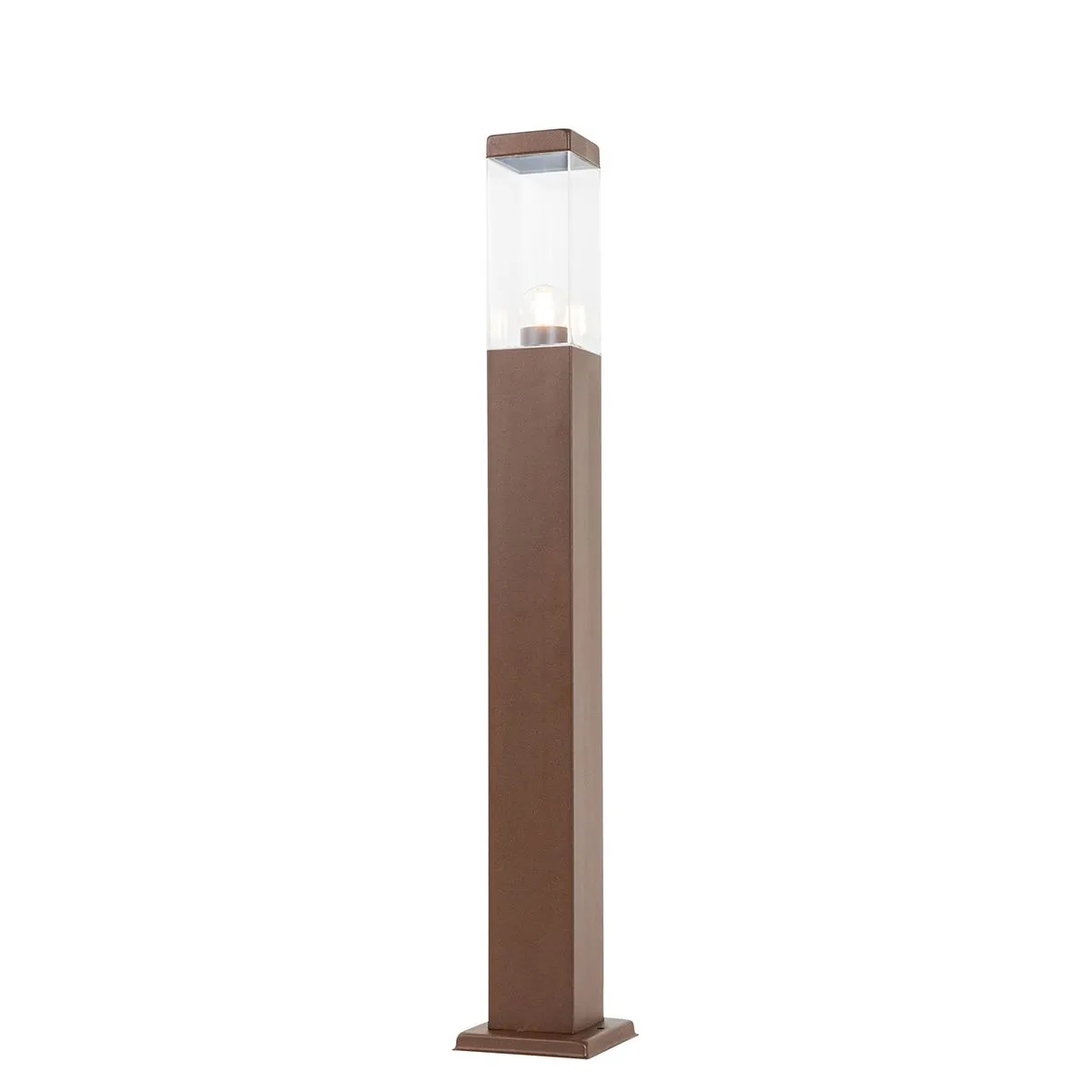 Smart buitenlamp paal roestbruin 80 cm incl. Wifi P45 - Malios