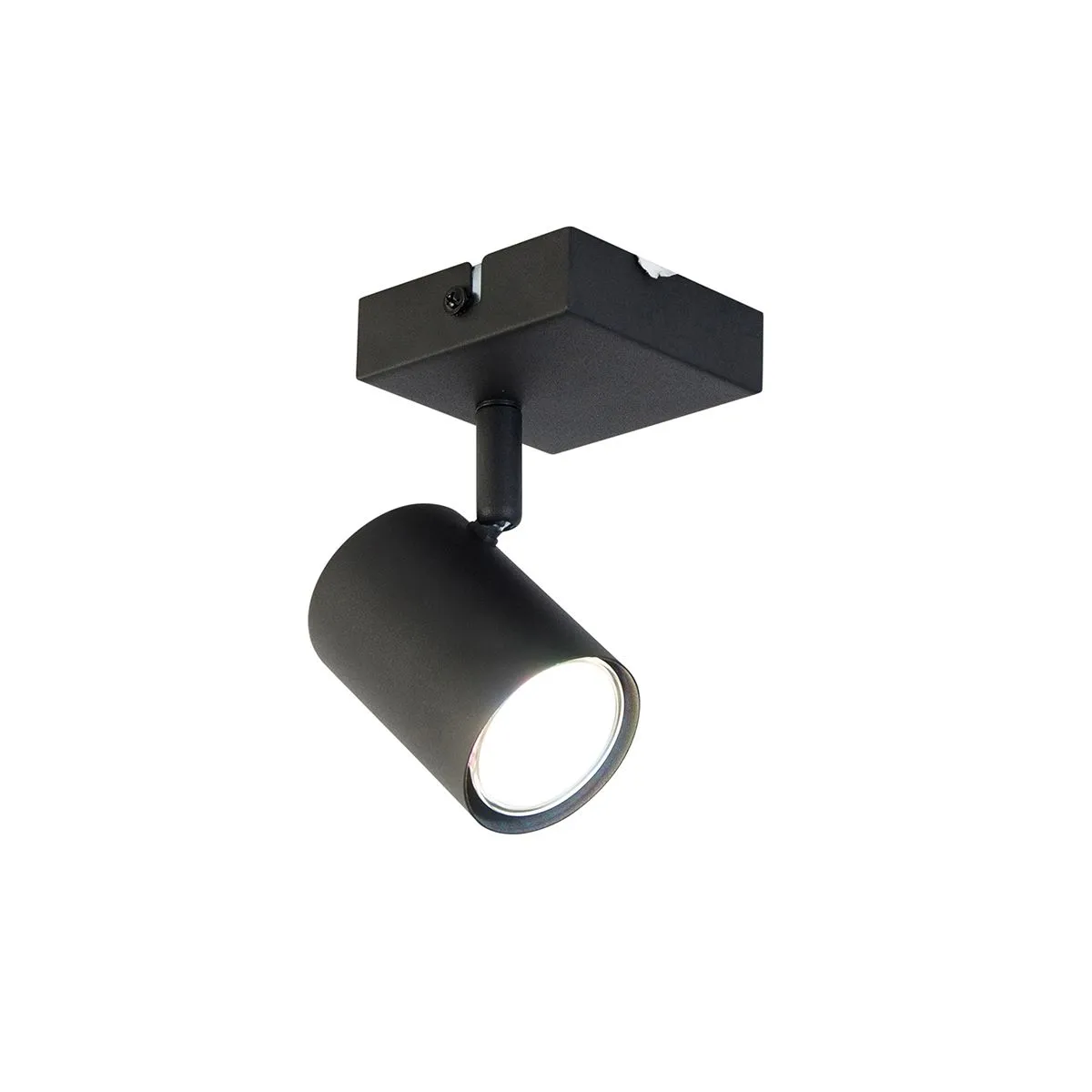 Smart spot quadrato nero orientabile con WiFi GU10 - Jeana