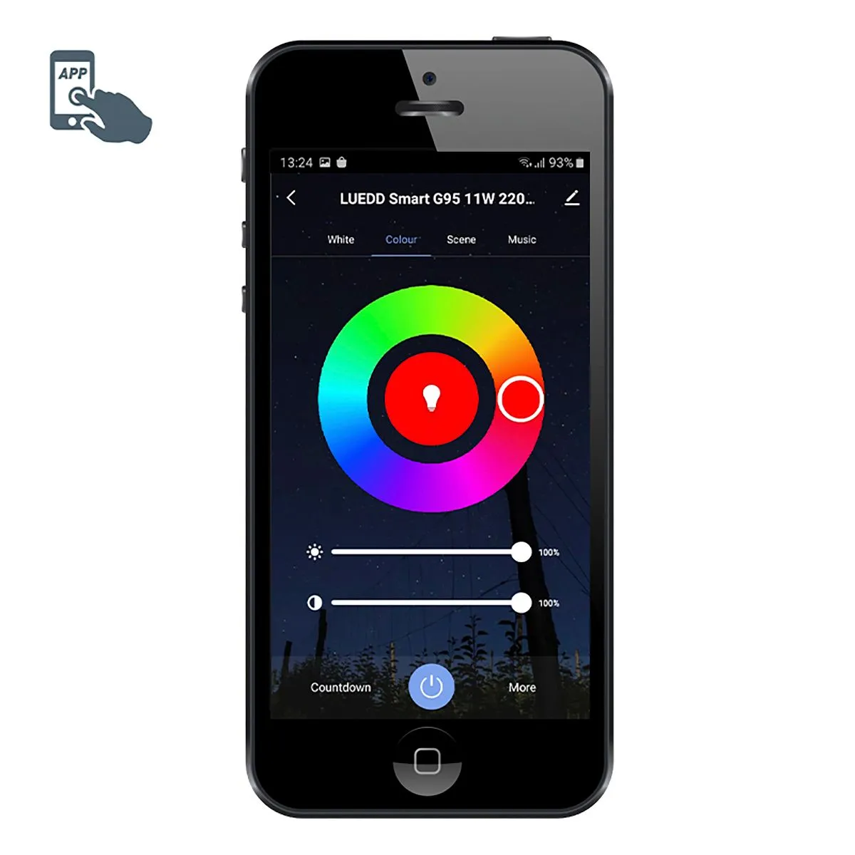 Smart spot quadrato nero orientabile con WiFi GU10 - Jeana