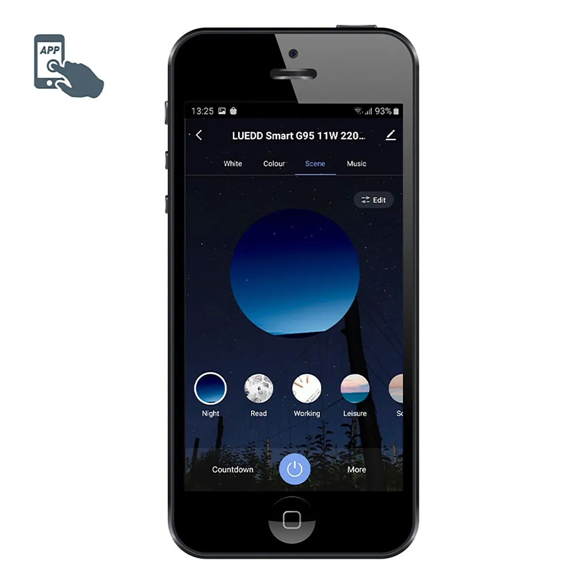Smart spot quadrato nero orientabile con WiFi GU10 - Jeana