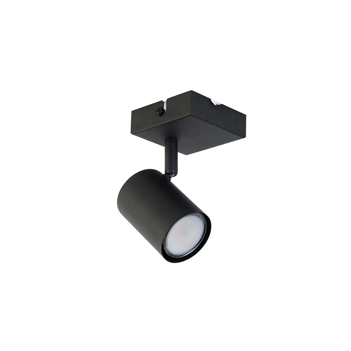 Smart spot quadrato nero orientabile con WiFi GU10 - Jeana