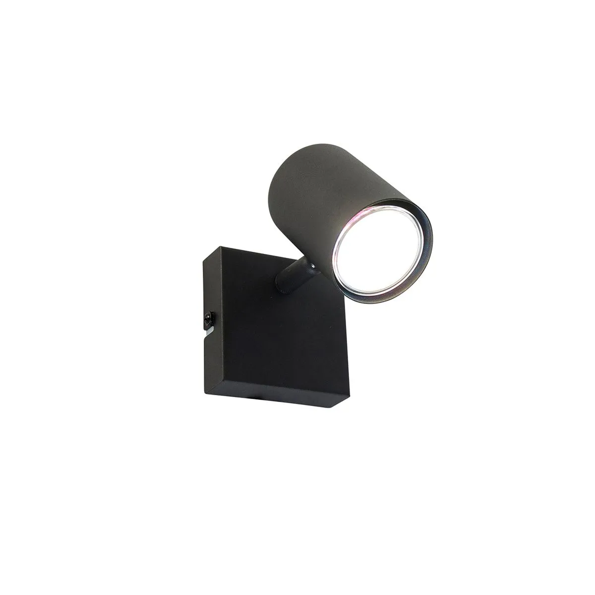 Smart spot quadrato nero orientabile con WiFi GU10 - Jeana