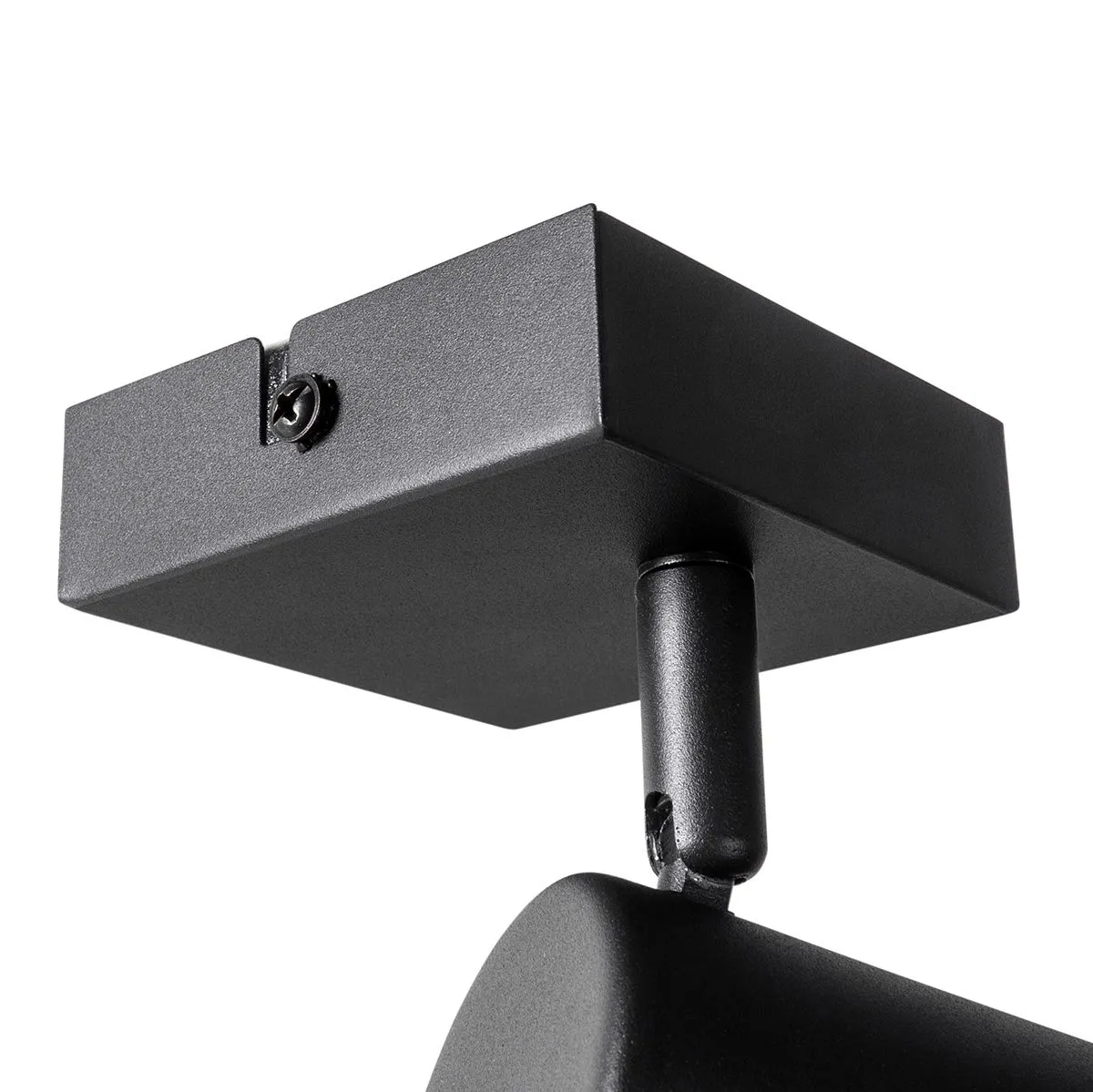 Smart spot quadrato nero orientabile con WiFi GU10 - Jeana