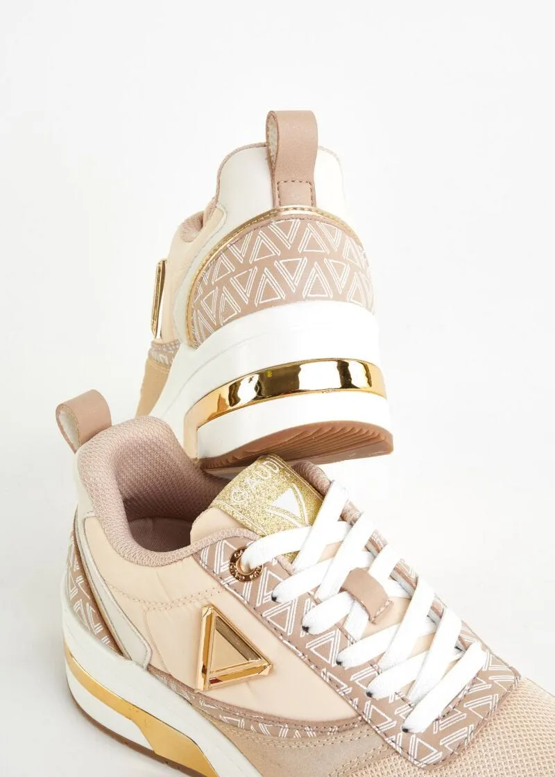 Sneaker running con stampa