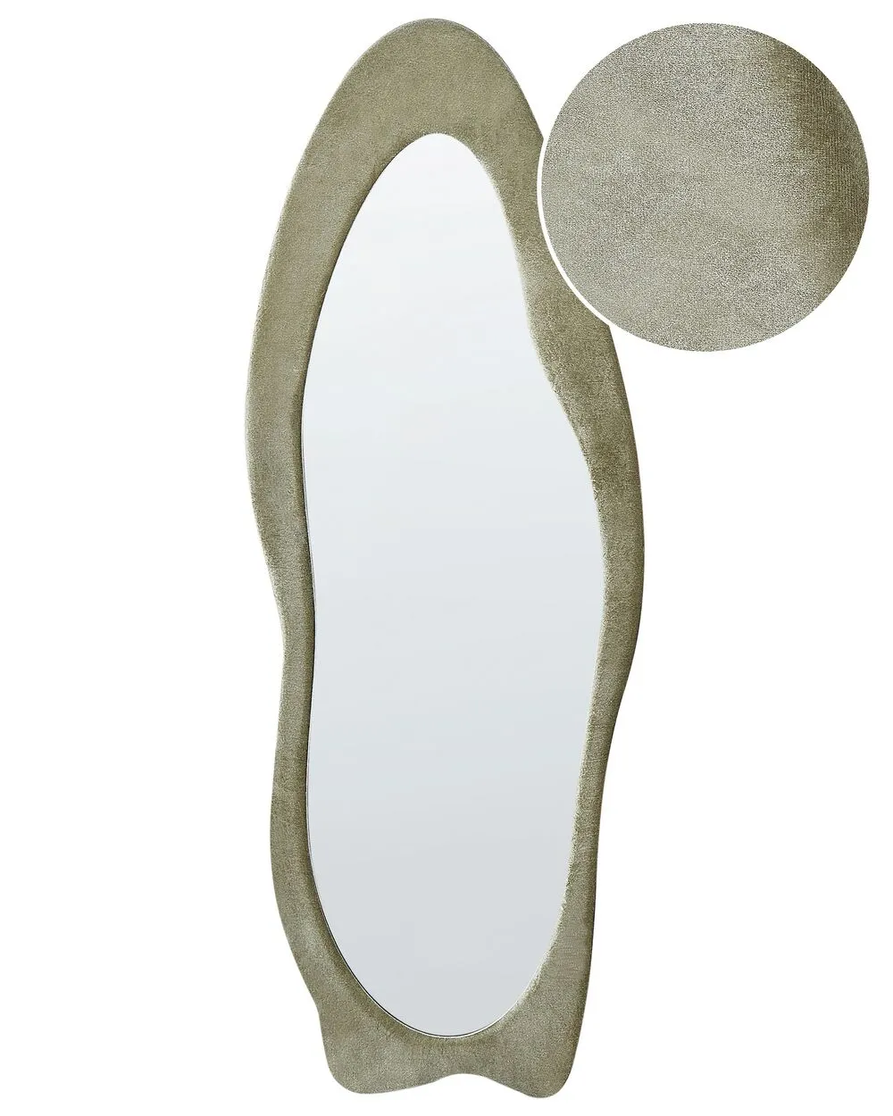 Specchio REIGNY 57 cm 160 cm Velluto Verde oliva