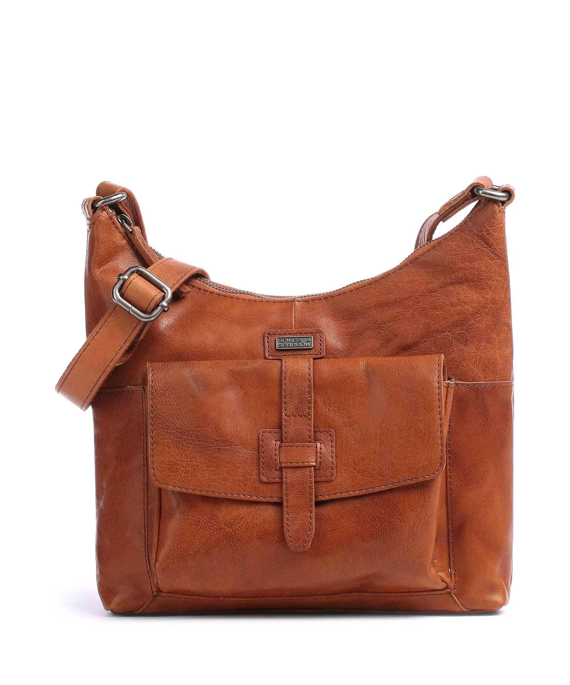  Spikes & Sparrow Bronco Borsa hobo pelle cognac  