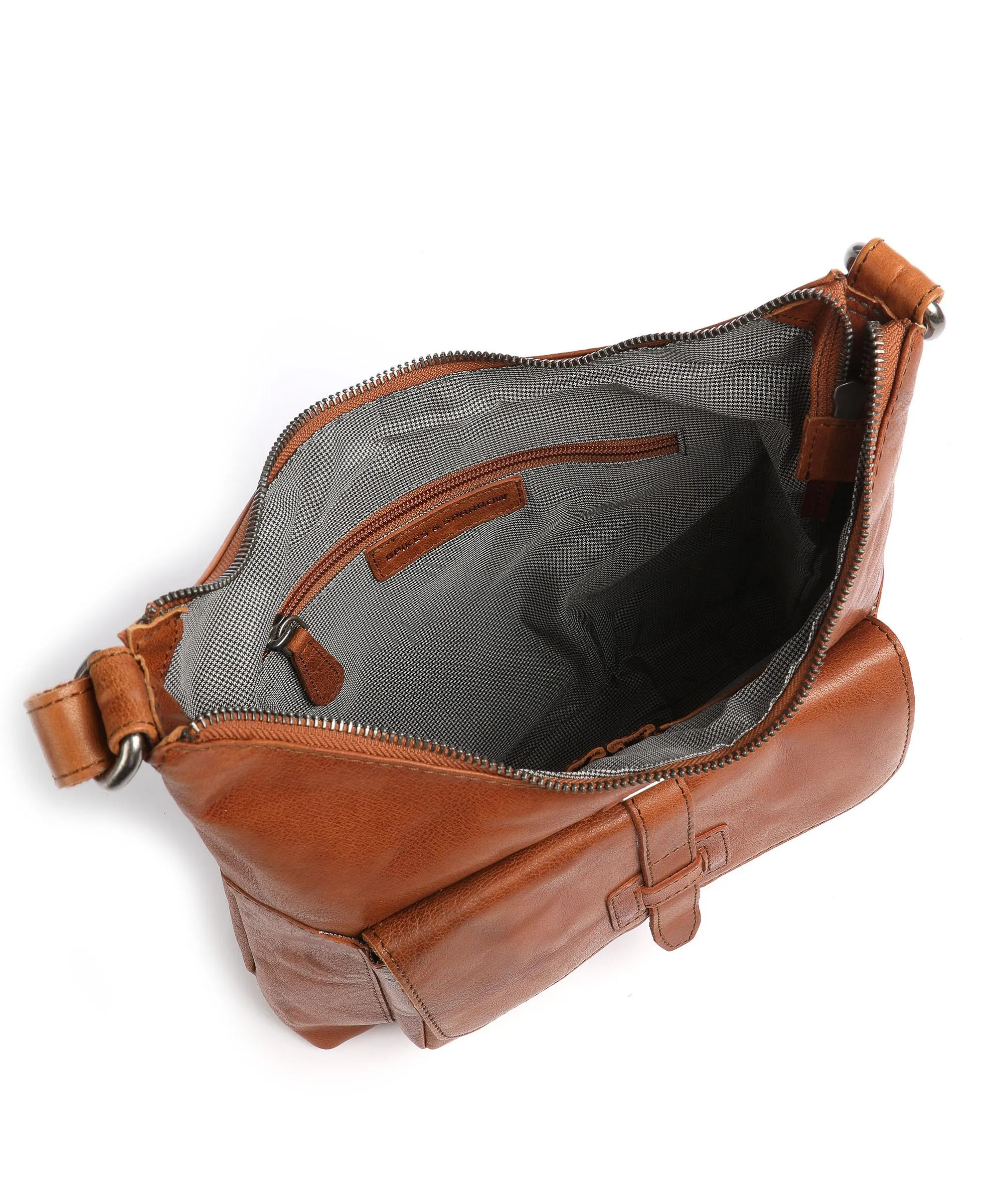  Spikes & Sparrow Bronco Borsa hobo pelle cognac  