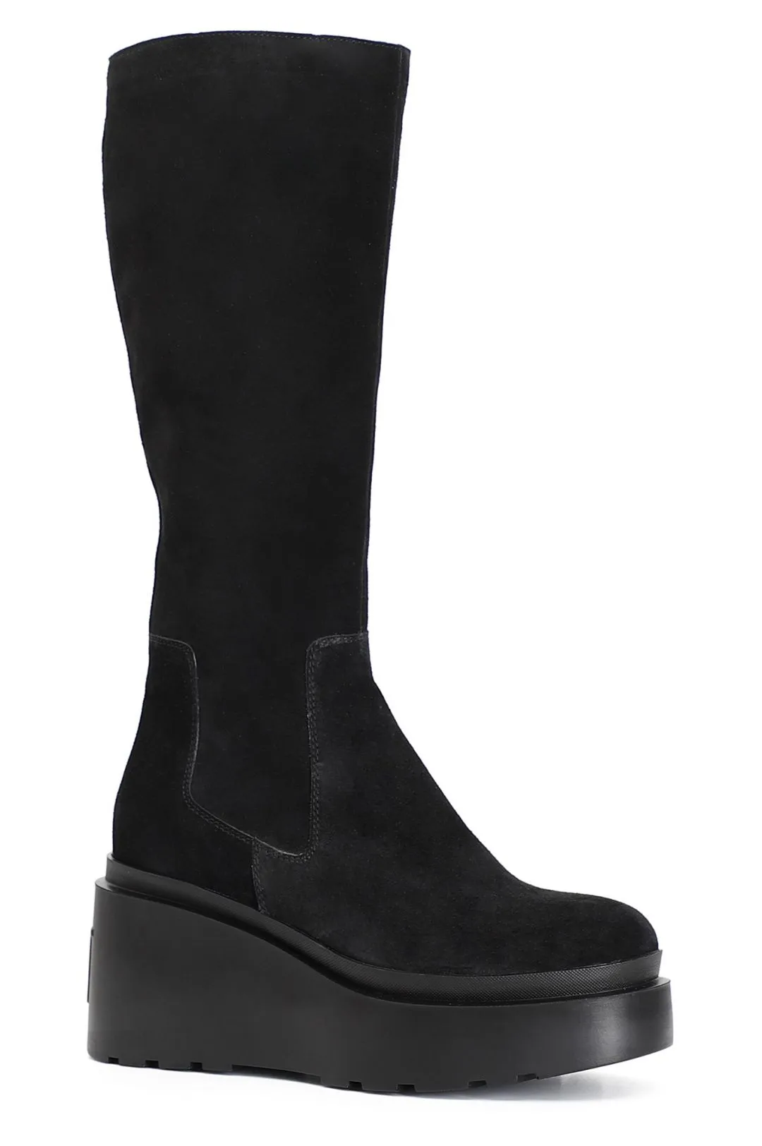 stivale in pelle scamosciata nero
