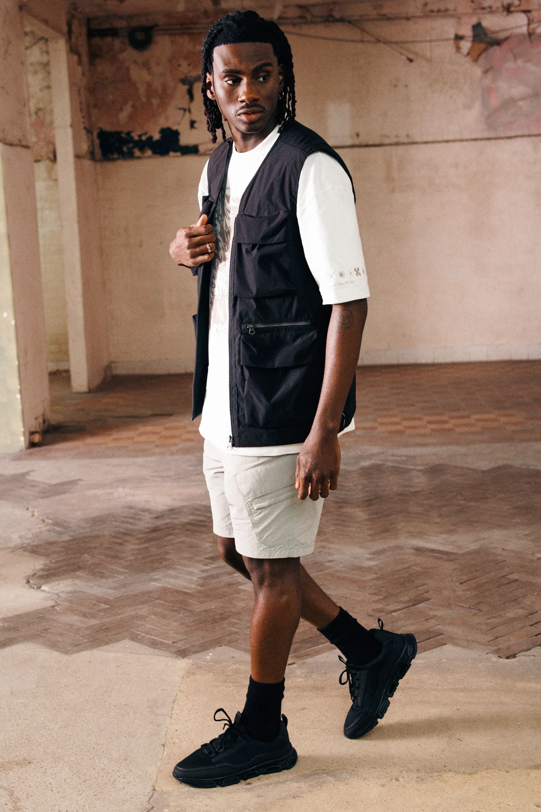 Stone  - Tech Cargo EDIT Shorts